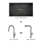 KIN NANO Sink + INOX Series Faucet Bundle SG12-A / SG12-B