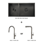 KIN NANO Sink + INOX Series Faucet Bundle SG16-A / SG16-B