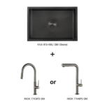 KIN NANO Sink + INOX Series Faucet Bundle SG8-A / SG8-B