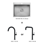 KIN NANO Sink + INOX Series Faucet Bundle SS19-A / SS19-B